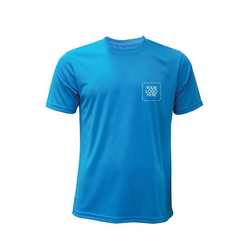 Dri-fit Sports Polo Shirts - Blue with Logo